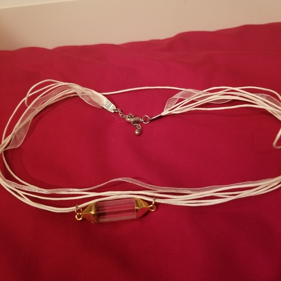 NWOT Anthropologie Gold Geometric Necklace - Picture 2 of 3